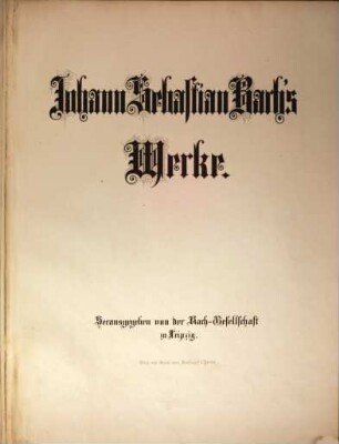 Johann Sebastian Bach's Werke, 4. Passionsmusik nach dem Evangelisten Matthäus