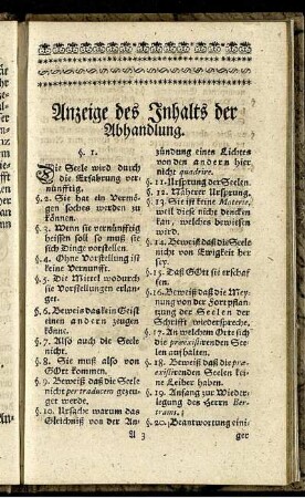 Anzeige des Inhalts der Abhandlung.