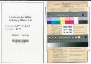 Entnazifizierung Helene Josten , geb. 03.03.1913 ()