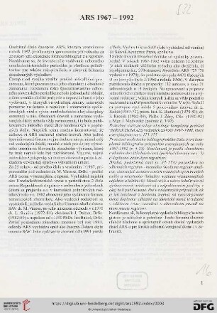 ARS 1967 - 1992