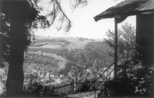 Glashütte. Stadtansicht von einem Aussichtspunkt