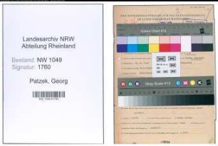 Entnazifizierung Georg Patzek , geb. 16.08.1908 (Kaufmann)
