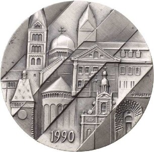 Jubiläumsmedaille von Victor Huster auf 2000 Jahre Speyer