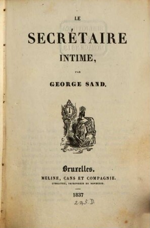 Le Secrétaire Intime