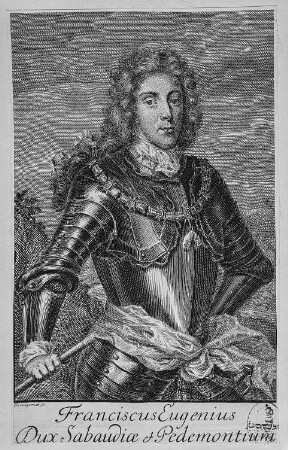 Bildnis Francois Eugene Prinz von Savoie (-Carignan) mit Stab
