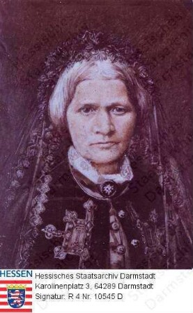 Senarclens-Grancy, Luise Freifrau v. geb. Gräfin v. Ötting und Fünfstetten, Freiin v. Schönfeld (1810-1876) / Porträt, Brustbild
