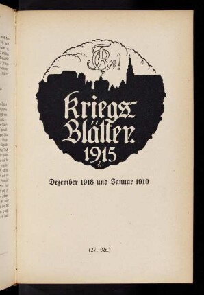 679-716, Nr. 27: Dezember 1918 und Januar 1919