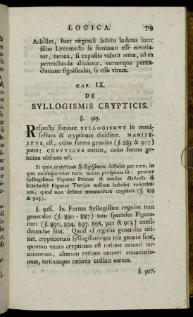 Cap. IX. De Syllogismis Crypticis