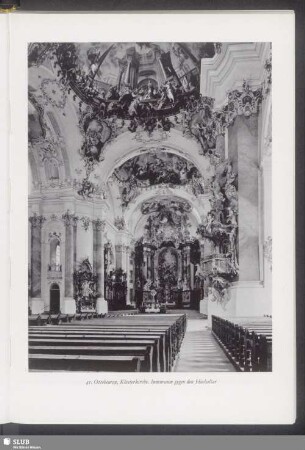 Ottobeuren, Klosterkirche, Innenraum gegen den Hochaltar