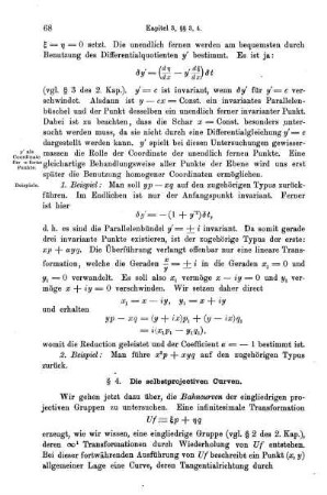 § 4. Die selbstprojectiven Curven.