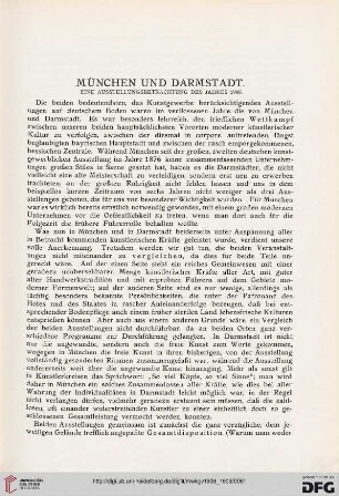 München und Darmstadt: eine Ausstellungsbetrachtung des Jahres 1908
