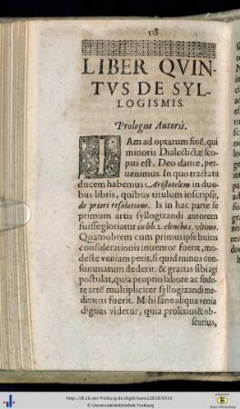 Liber V. De syllogismis.