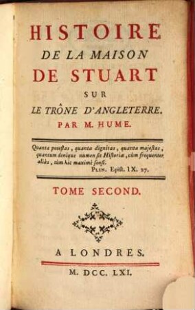 Histoire De La Maison De Stuart Sur Le Trône D'Angleterre. 2