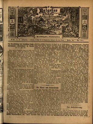 Ausgabe vom Sonntag, den 07. Mai 1911.