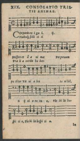 XIX. Consolatio Tristis Animae.