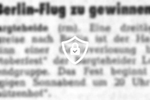 Berlin-Flug zu gewinnen