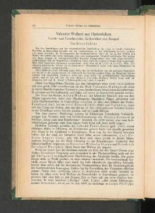 Valentin Waßner aus Hadersleben