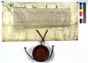Kaiser Karl V. gestattet den Ganerben zu Talheim (dalhaim) an der Schozach ( Schotzach) die hohe Gerichtsbarkeit (halßgericht) zu Talheim einzurichten; wobei Johannes Marquard von Hausen, Anwalt, als Bevollmächtigter der Ganerben zu Talheim erwähnt wird.