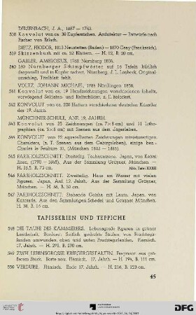Tapisserien und Teppiche (Nr. 548-561)
