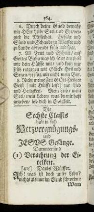 (1) Verachtung der Eitelkeit.
