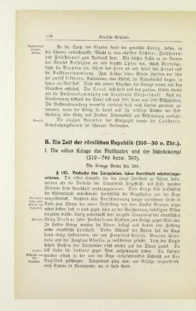 B. Die Zeit der römischen Republik (510-30 v. Chr.)