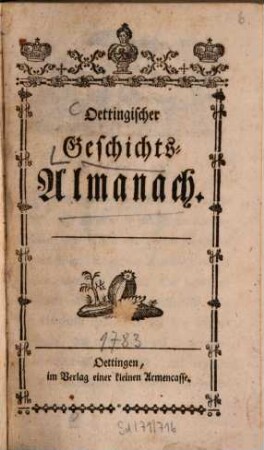 Oettingischer Geschichts-Almanach