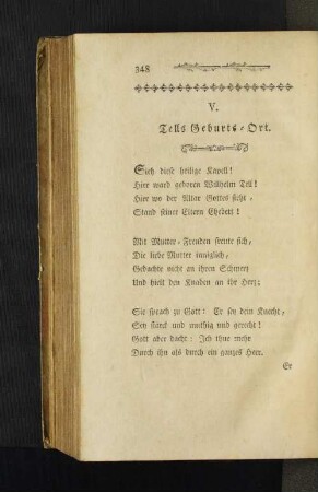 V. Tells Geburts-Ort.