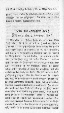Vier und achtzigster Zusatz zu Buch 4. Kap. 7. überhaupt. Bd. 1.