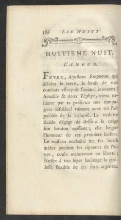 Huitieme Nuit. L'Amour.