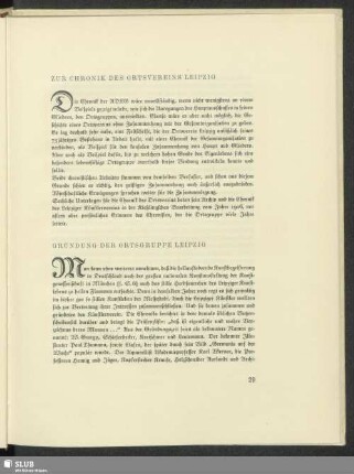 Gründung Der Ortsgruppe Leipzig