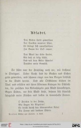 Abfahrt
