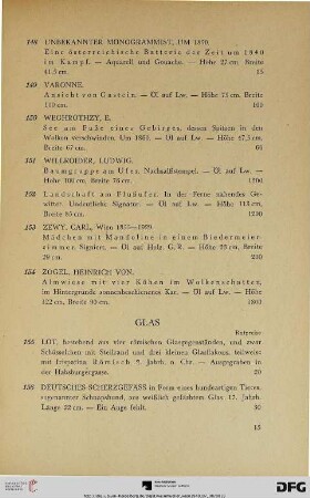 Glas (Nr. 155-171)