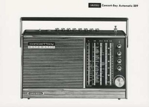 Grundig Kofferradio "Concert-Boy Automatic 209" von Gerhard Dietrich und H. Reuning