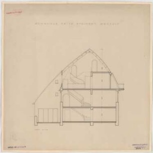 Wohnhaus Fritz Steinert, Krefeld: Schnitt 1:50