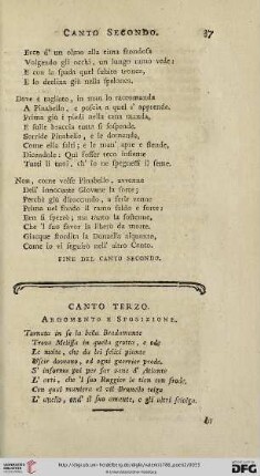 Canto terzo