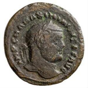 Münze, Follis, 297 - 299 n. Chr.