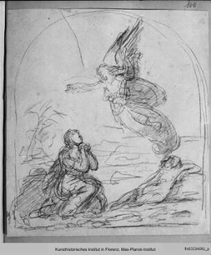 Kompositionsstudie: Hagar und Ismael in der Wüste
