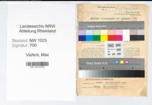 Entnazifizierung Max Viefers , geb. 26.02.1920 (Kaufm.-Angest.)