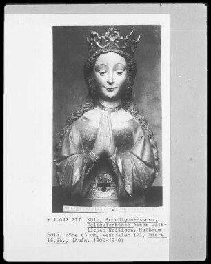 Reliquienbüste einer weiblichen Heiligen