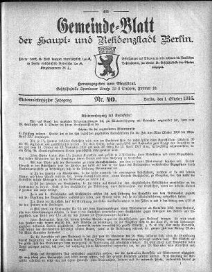 1916,40: Nr. 40, 1. Oktober 1916