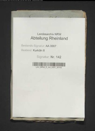Nachlass des Erzbischofs Josef Clemens; rückständige Pensionen