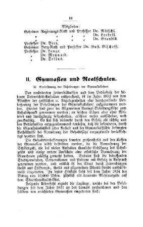 Verbesserung der Besoldungen der Gymnasiallehrer : [II. Gymnasien und Realschulen]
