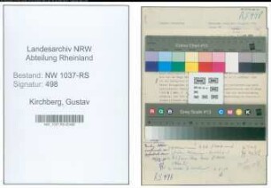 Entnazifizierung Gustav Kirchberg , geb. 01.05.1894 ()