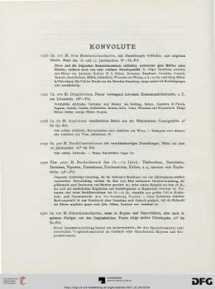 Konvolute (Nr. 1296-1317)