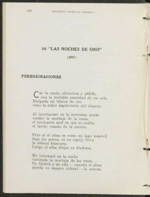 De "Las noches de oro"