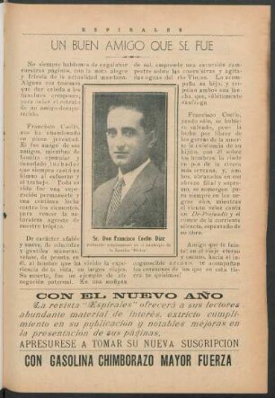 Un buen amigo que se fue