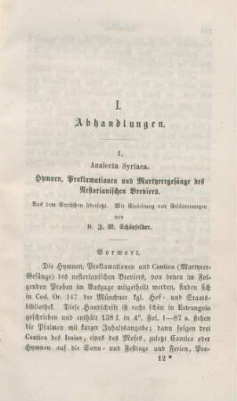179-200 Analecta syriaca : Hymnen, Proklamationen und Martyrergesänge des Nestorianischen Breviers