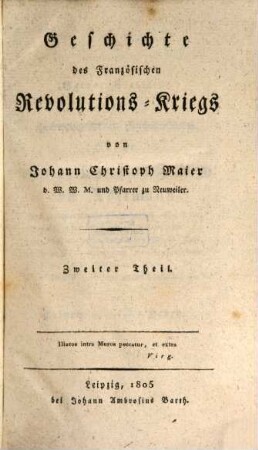 Geschichte des französischen Revolutions-Kriegs, 2