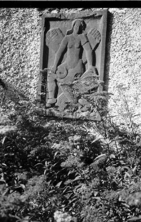 Relief an der Schlossmauer in Bonndorf