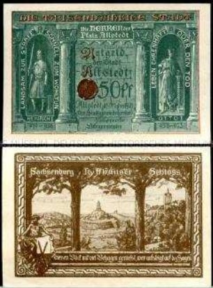 Allstedt 50 Pfennig, Notgeldserie
